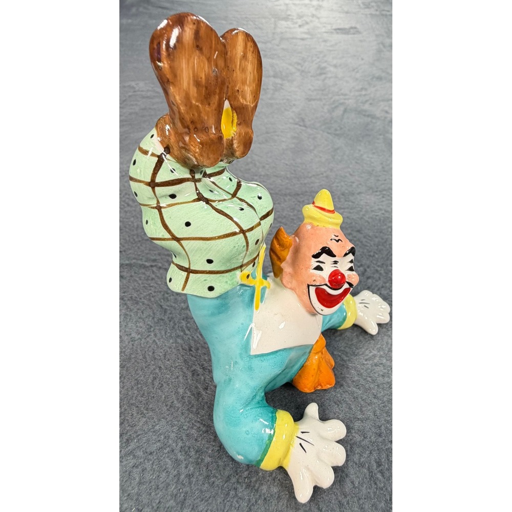 Vintage 1956 Yona Original Ceramic Circus Clown Handstand Acrobat Figurine 5" - Picture 6 of 13